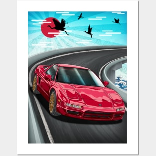 Honda NSX (1983) Japanese Art Posters and Art